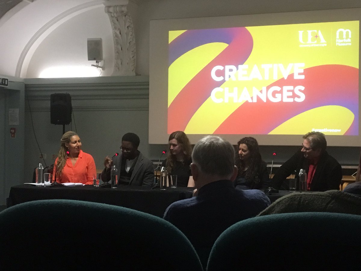 robislistening's tweet photo. Thought provoking and fascinating conversation from an experienced panel offering deep insights at Norwich Castle this evening: how tech is impacting our creativity and modern craft as creatives #creativenow https://t.co/YLKKKItWt2
