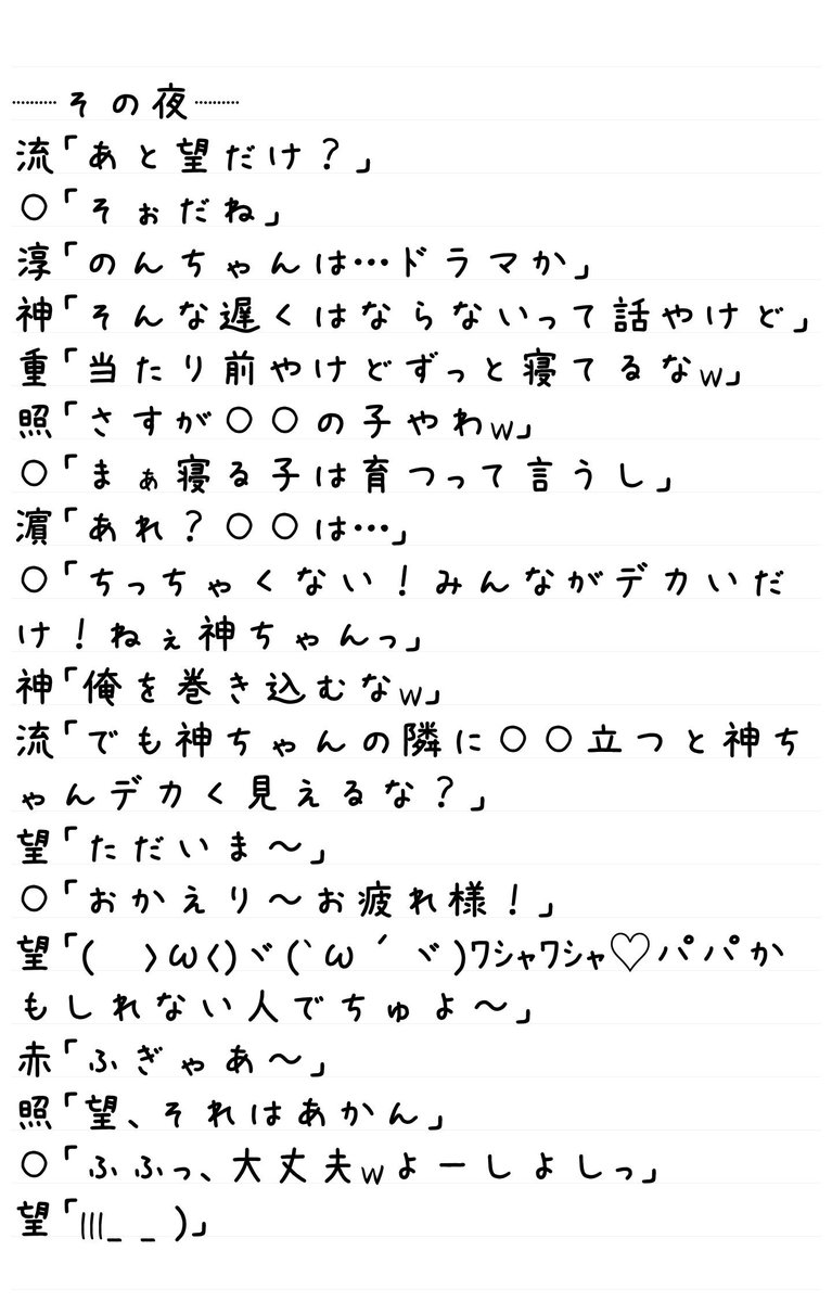 ちゃー ジャニスト家族 ジャニストで妄想 ジャニーズwestで妄想 ちゃーの妄想 あなたもメンバー