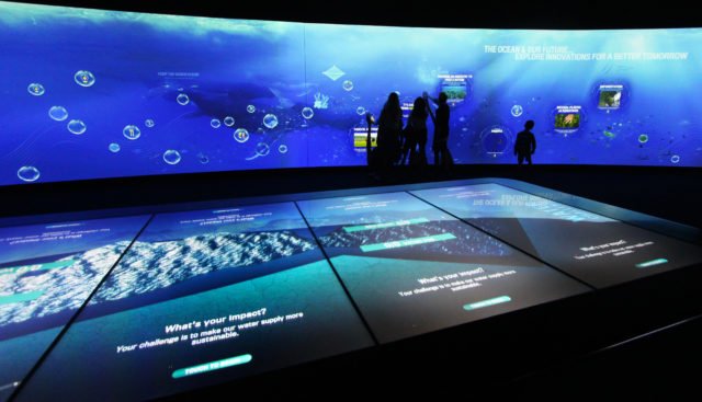 LBBizJourn's tweet photo. The final stop in the @AquariumPacific’s new wing, the culmination gallery, provides visitors with interactive learning experiences, live animal exhibits and a glimpse of the ocean’s future. https://t.co/DEvNOL5xy9 https://t.co/bXfBnOkoSs