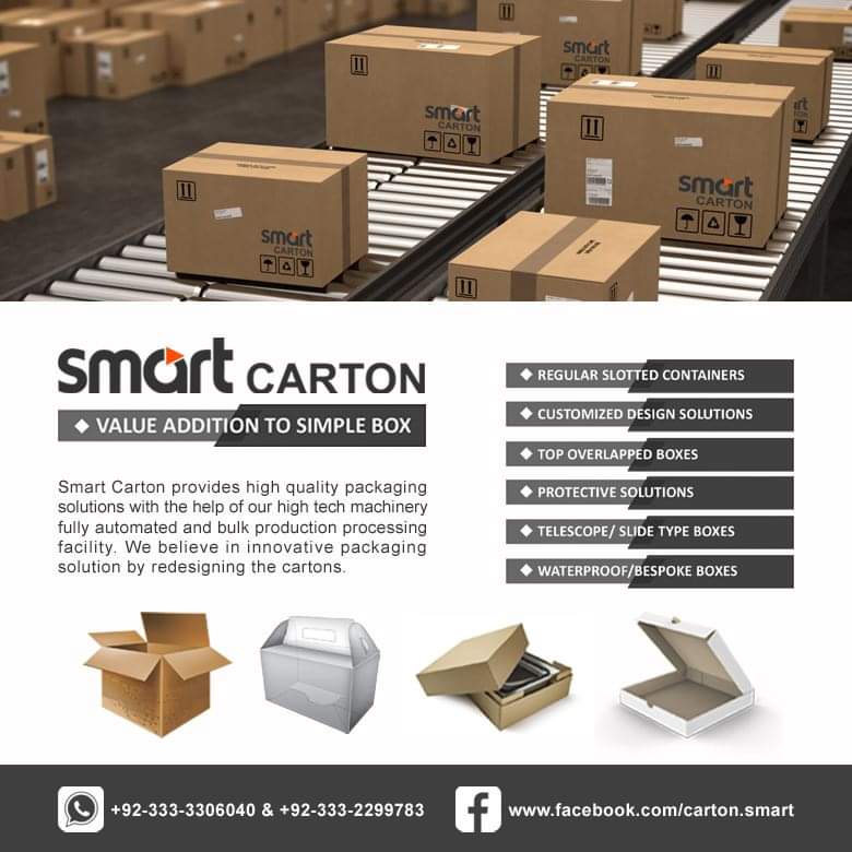 ExhibitionLink's tweet photo. SMART CARTON 
Smart Carton provides high quality packaging solutions with the help of our high tech machinery fully automated and bulk production processing facility. We believe in innovative packaging solution by redesigning the cartons. We are subsidiary of Link Advertising. https://t.co/HKLK4VnGae