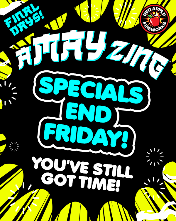 redapplefw's tweet image. It's been an A-MAY-ZING™ month, #Pyrosquad! But the 225+ A-MAY-ZING™ sales are coming to an end!

May sales &amp;amp; specials end this Friday - but you still have time to load up on all your faves &amp;amp; more!

Shop here: bit.ly/2w0u3hv

JUNE BOOM® starts this Saturday! Get ready!