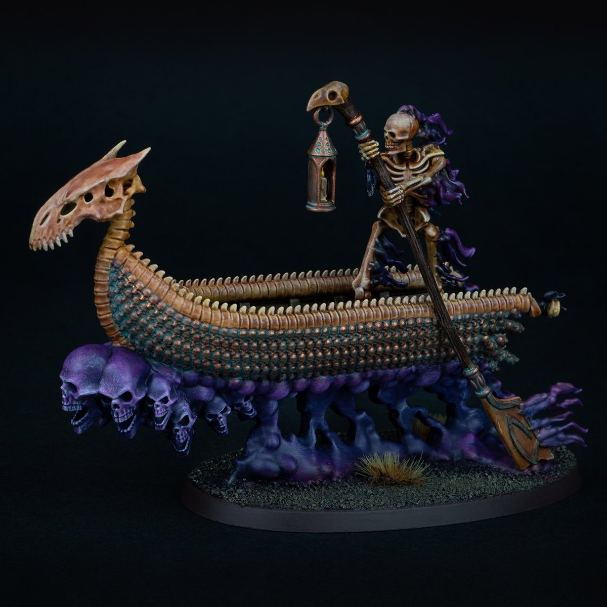 ulverbite's tweet image. All aboard. One way ticket to Shyish! Safe travels 👋🏼#lauchonthesoulseeker #forbiddenpower #ageofsigmar #warhammer #paintingwarhammer #miniaturepainting #aos #aos2 #endlessspell #warmongers