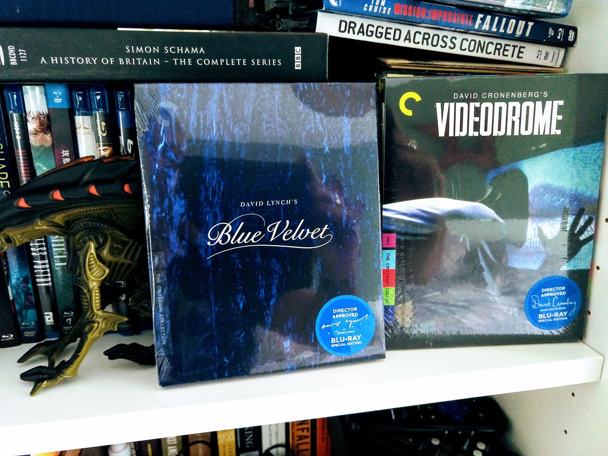 Philippe Gerber on Twitter: "#bluevelvet #videodrome #lynch #cronenberg @ Criterion https://t.co/7Wb6Xaq2MW" / Twitter
