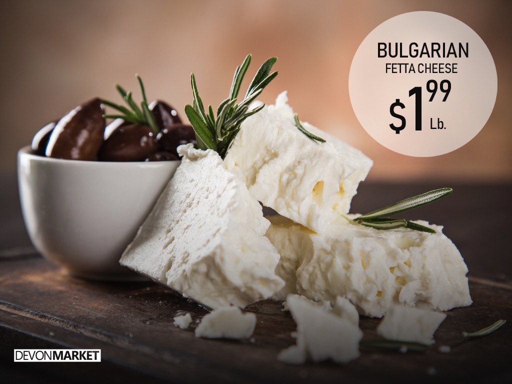 DevonMarket's tweet photo. ❤️🍙 Bulgarian Fetta Cheese For only $1.99 Lb. Today! Our Spring Legit Deals Has Been Started 😍😍 !! Check Out The New Deals &amp; Come To the One And Only #DevonMarket Store Today! #BetterQuality #LowerPrice https://t.co/rHslxJ23lX