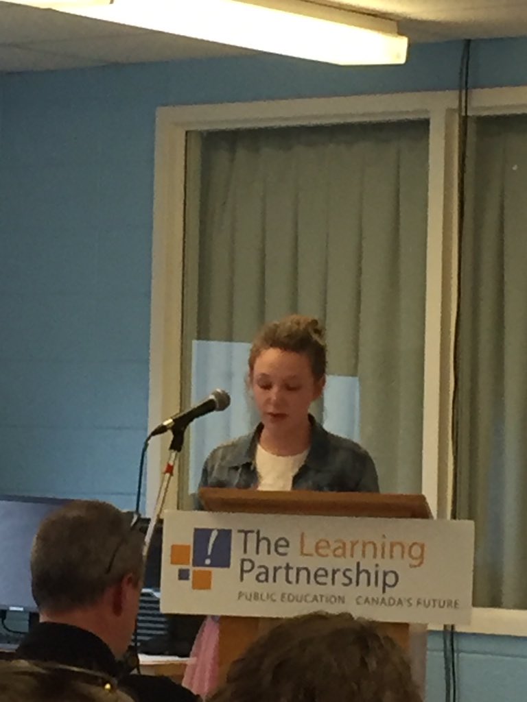 PowersGr5's tweet photo. A big congratulations to my Daughter Molly on her Turning Points award winning essay! @mpipanthers @EDU_GovNL @NLESDCA @TLPCanada #TurningPointsTLP #celebratestudentsuccess #prouddad https://t.co/qJJX09LOei