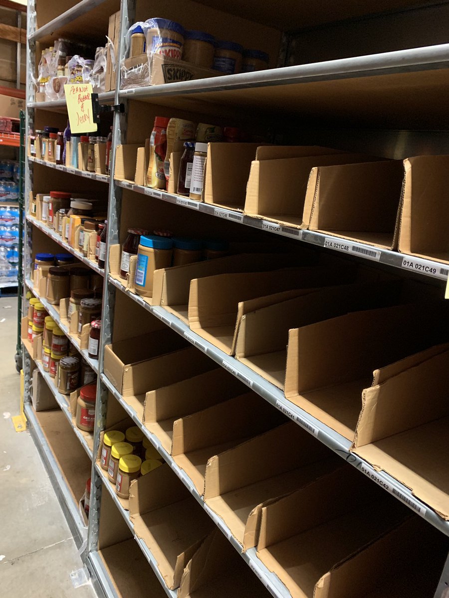 Stockroom organization is well underway in food and beverage at t0945! Peanut butter and Jelly full and impactful on the floor and organized in its own sections in the back. <a href="/Summer_K_W/">Summer Hickok</a> <a href="/MaloneTray/">Tracey Beatty</a> <a href="/FBDirector_MB/">MBanks</a> <a href="/BrianHedemark/">Brian Hedemark T1251</a> @BridgetMcP29 <a href="/jamaal_edwards/">Jamaal Edwards</a>