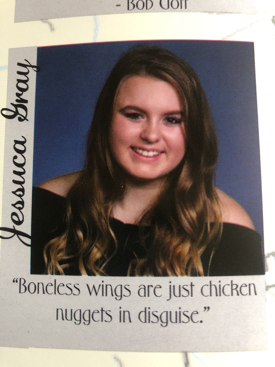 jessie_gray2019's tweet photo. @JoeAndAlexShow thought Alex might like my senior quote just ignore the fact that my name is spelled wrong 😫 https://t.co/KmqSgwPElV