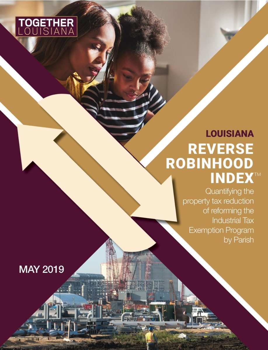 TogBR's tweet photo. Download the new #ReverseRobinhood report here. 👇

https://t.co/F0tk55nMZl

The new Together Louisiana report introduces the #ReverseRobinhoodIndex, which shows - Parish by Parish - that ITEP reform can lower the property taxes for homeowners and small businesses. #lalege #itep https://t.co/VmscmAjMfe