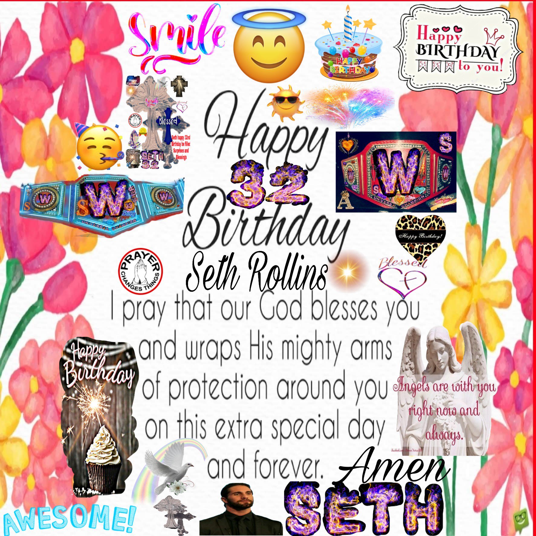  I like wish Seth Rollins a special happy 32nd birthday 