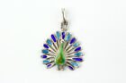 Sterling Silver & Multi-Colored Enamel Peacock Pendant NotJustCoins $19.99 #silverpendant #pendantsilver #silverenamel ebay.to/2MgCzUF