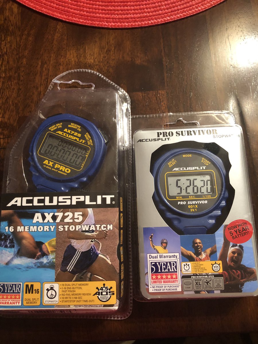 These 2 watches showed up today thank <a href="/accusplit/">Accusplit</a> for providing the best.