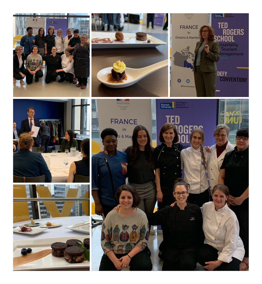 LizPalmer_'s tweet image. Elles sont Food, and you? #Cullinary competition judging today at @trsmryersonu partnership with @francetoronto 
#womeninfood #womenchefs #souschef #pastrychef #chefs  #torontofood #toronto #gourmetfood @franceaucanada @canadian_women_in_food @restaurantscanada