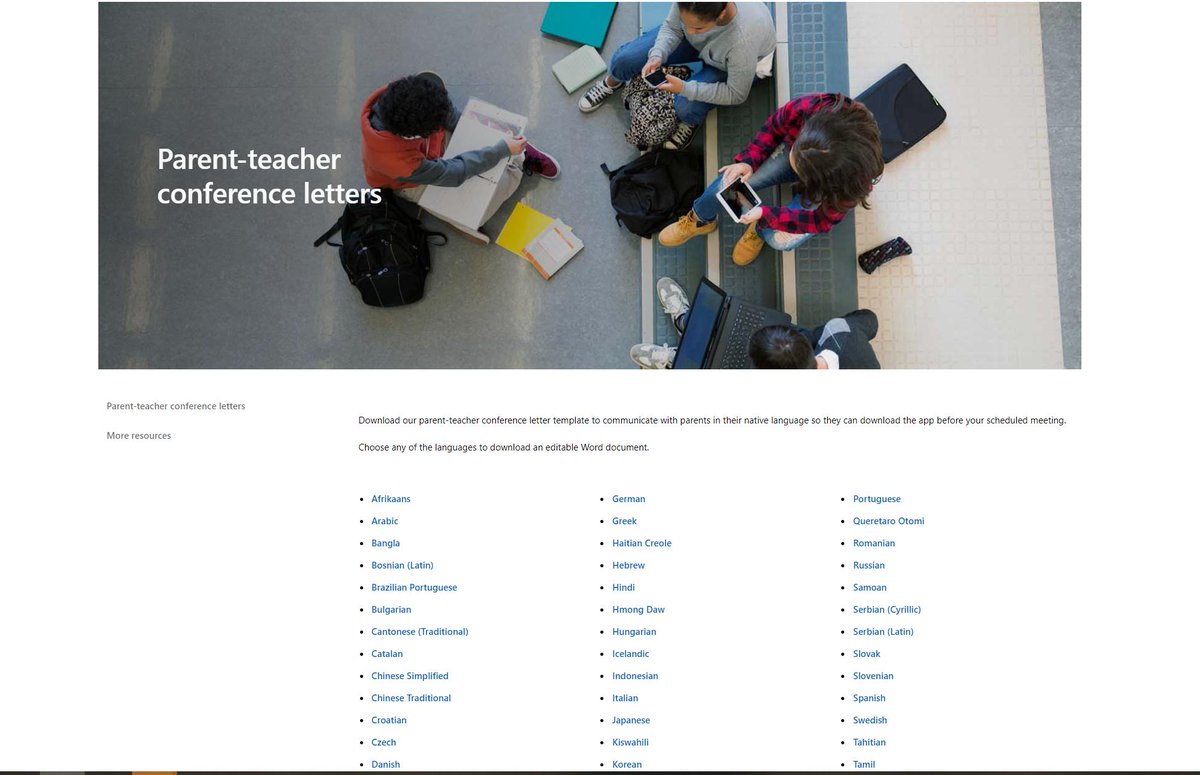 Picture of parent teacher conference letters