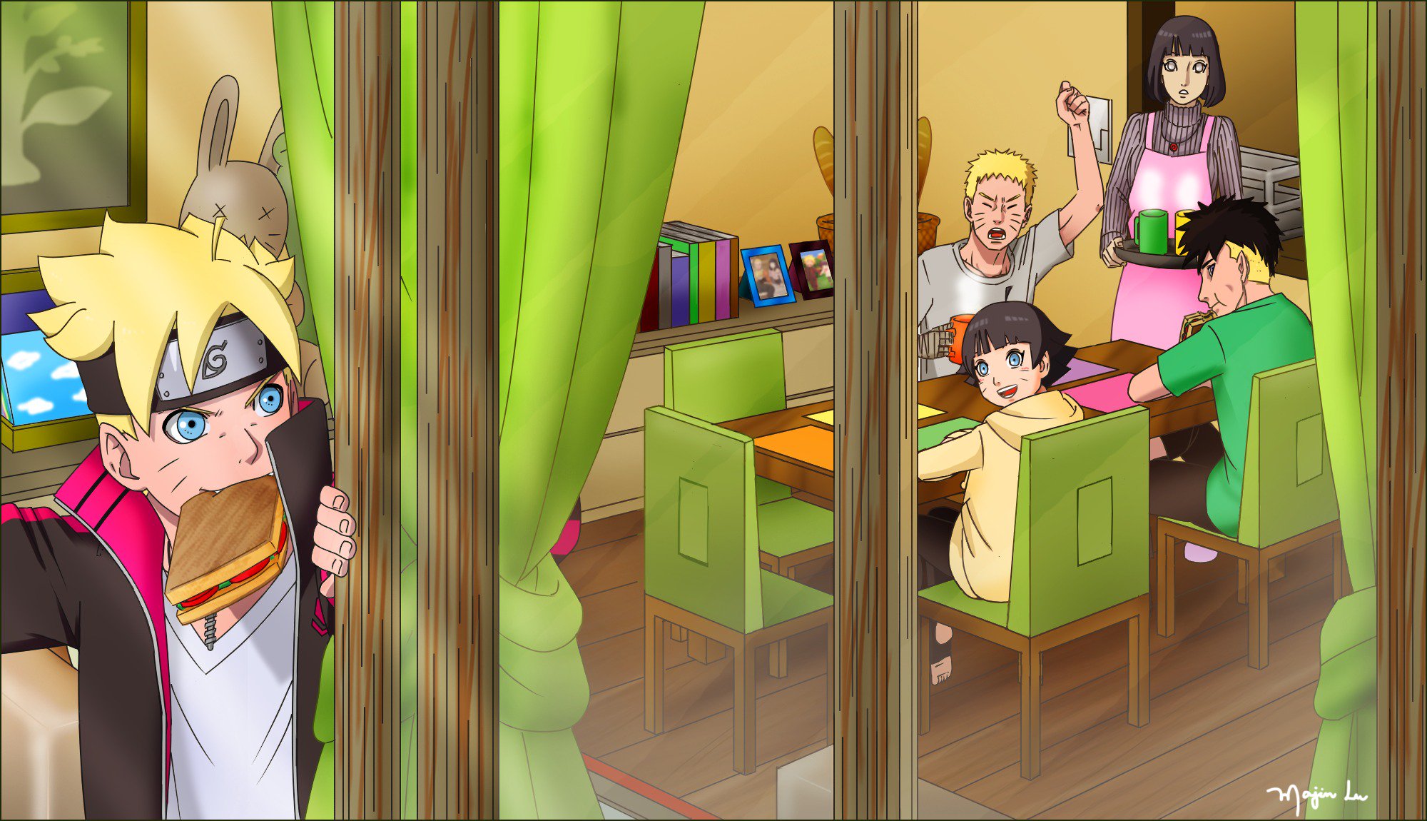 #Naruto #Hinata #Boruto #Himawari #Kawaki #NaruHina” .