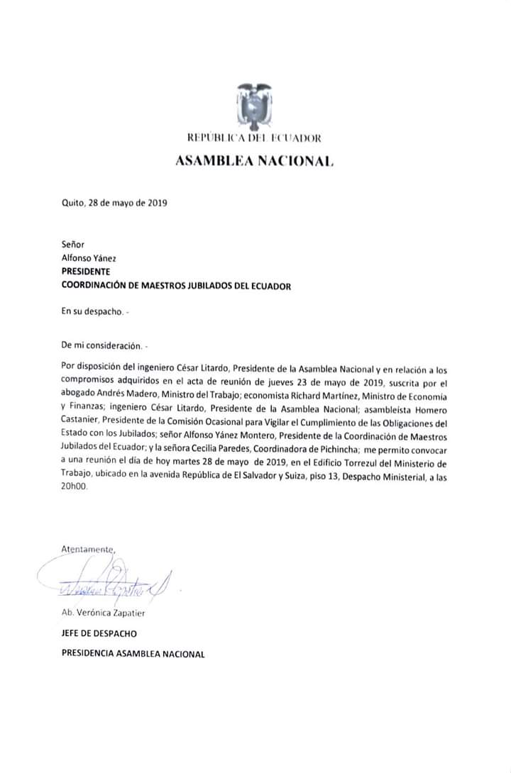 AzuayJubilados's tweet photo. LA DECISIÓN DE LA COORDINADORA NACIONAL DE JUBILADOS PRESIDIDA POR ALFONSO YANEZ, ES QUE HOY SE CUMPLAN LOS ACUERDOS FIRMADOS. AZUAY PRESENTE https://t.co/9wXfwXUxNr