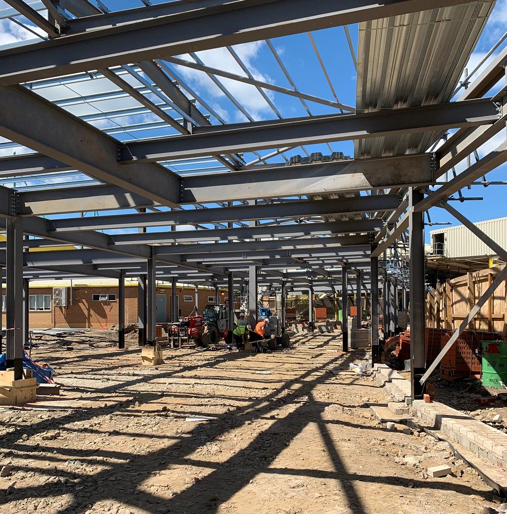 OecSheffield's tweet photo. Another look at how some of the steelwork is taking shape! Great work from the team at @HCMMgt so far!
#sheffield #sheffieldissuper #theoec #comingsoon #yorkshireis @SheffieldRising @unltdbusiness @ExposedMagSheff @SixerRMC https://t.co/J7jev8GcCL