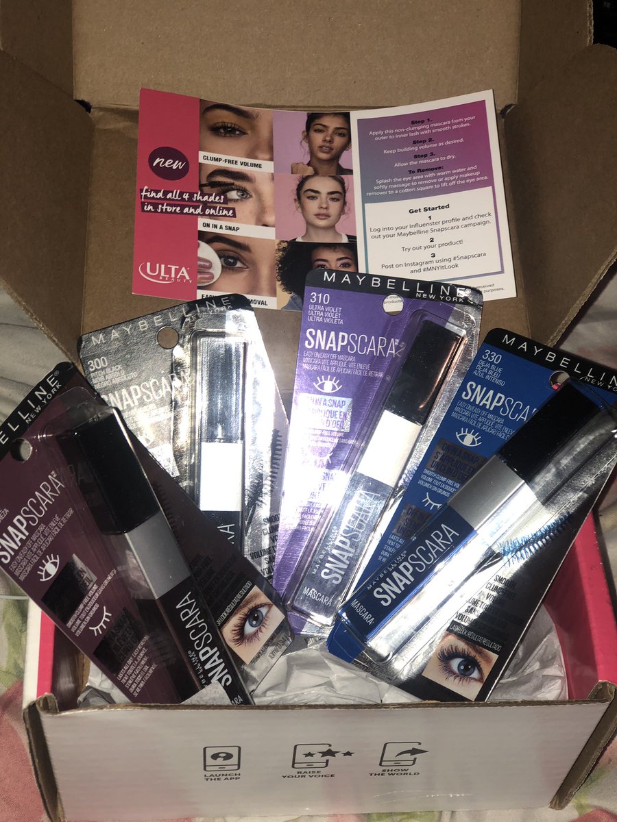 yeahthatsem's tweet photo. Shoutout @Influenster for the #complimentary voxbox! It’s lit🤘🏼#Snapscara #complimentary @maybelline @ultabeauty @Influenster https://t.co/sOeGkjnERp