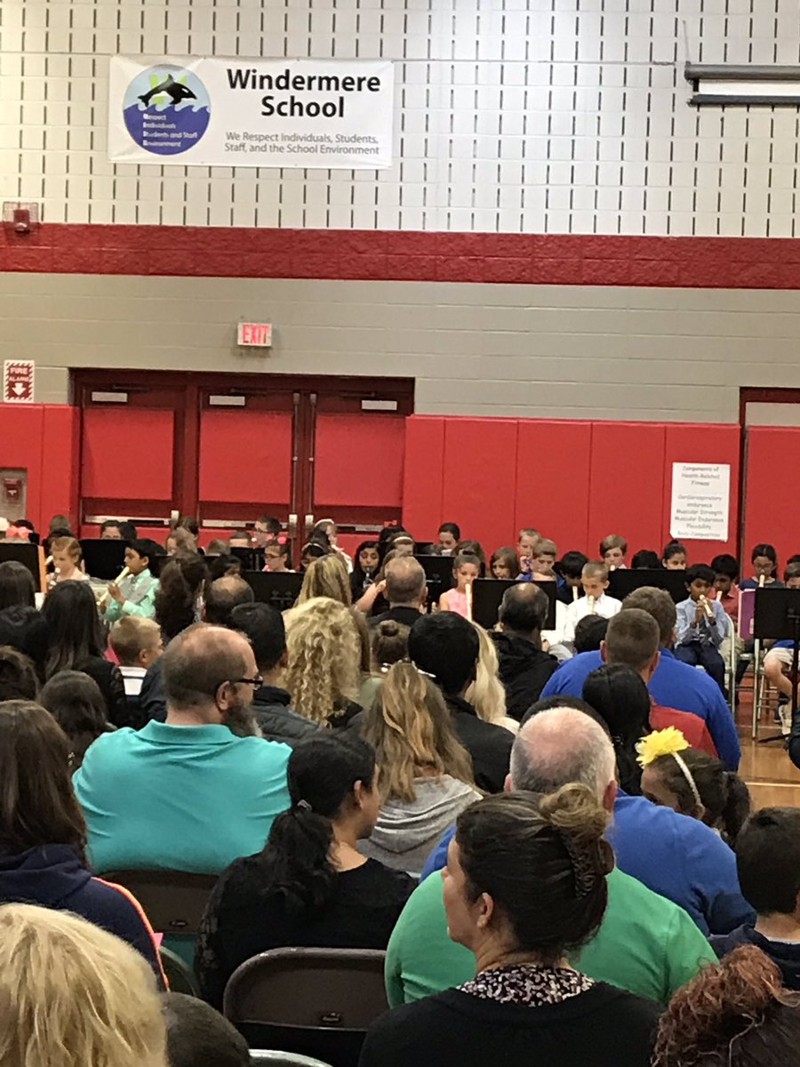 Third grade recorder concert at Windermere. Students sound great, a lot of hard work and practice for sure! @biggecheman <a href="/WindyWhales/">Windermere School</a>