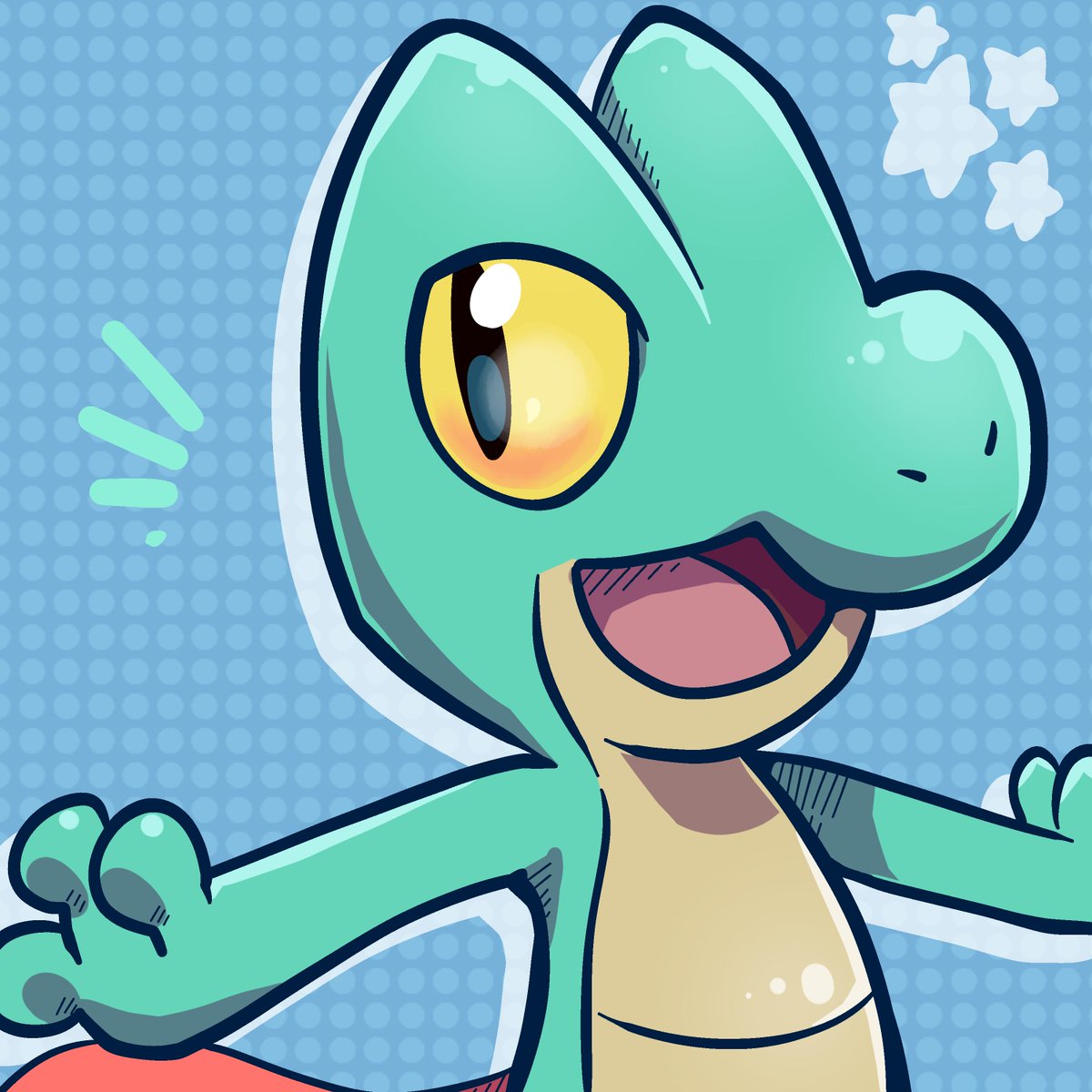 SHINIES :3 Always liked the purple/pinkish Mudkip :3 #pokemon #art #mudkip # treecko #torchic, image size:1200x1200