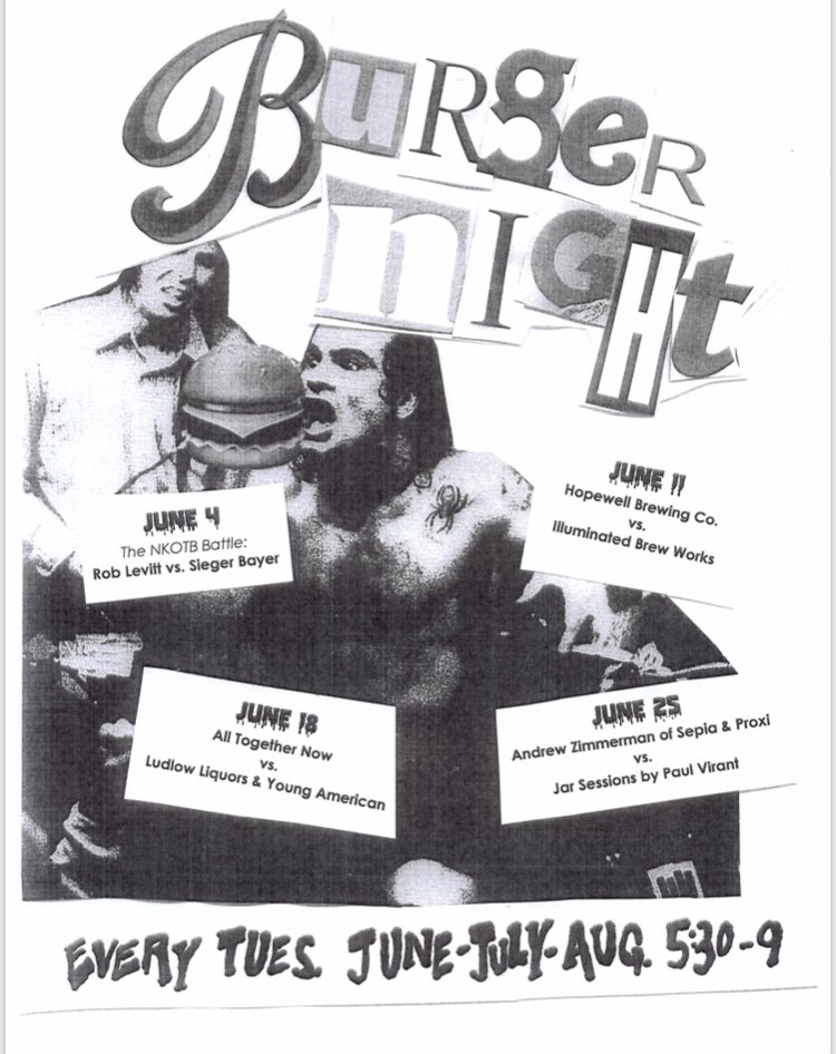 It’s #NationalHamburgerDay so it’s seems like now is as good a time as any to remind you that Burger Nights start next Tuesday, June 4th!