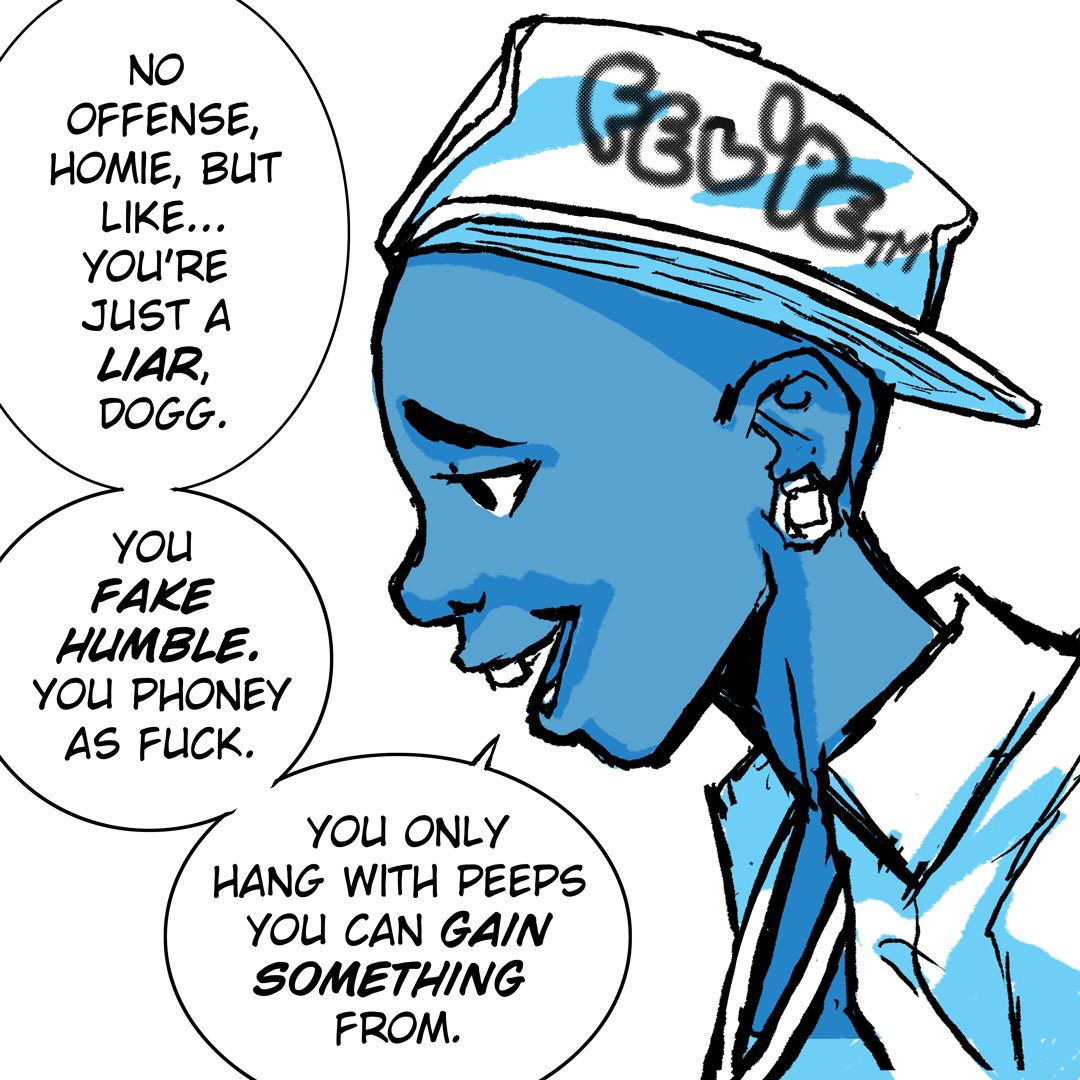FelipeTweeters's tweet photo. Whenever someone starts a sentence with “No offense, but...” L😄L #DMZCBside #FelipeSmithComics #DeathMetalZombieCop #DMZC #IndieComics (1/5) https://t.co/IwNQrqr6Io