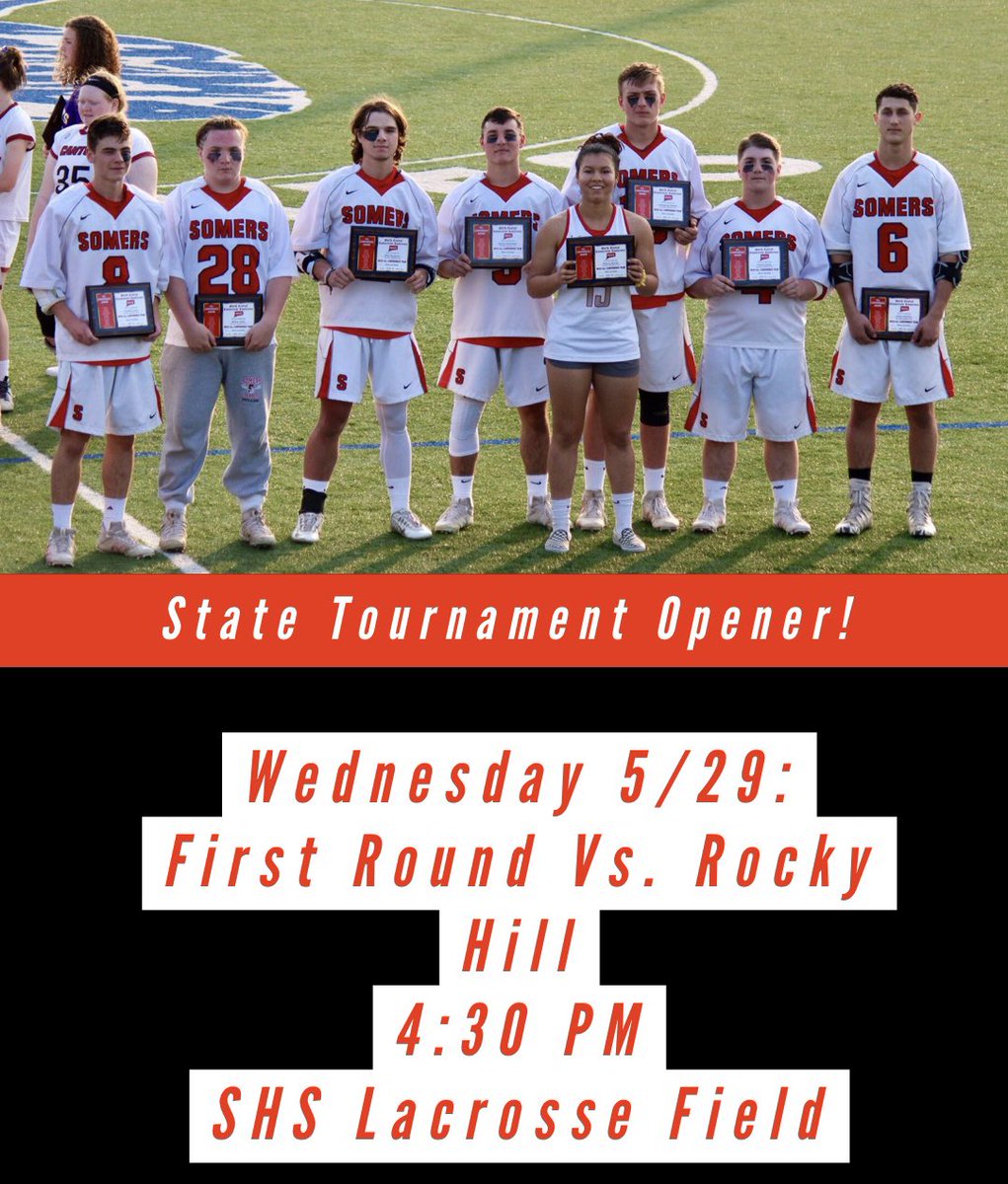 somershighlax's tweet photo. The states run begins tomorrow at 4:30 as the Spartans take on Rocky Hill at home! https://t.co/DPs1iMlEZK