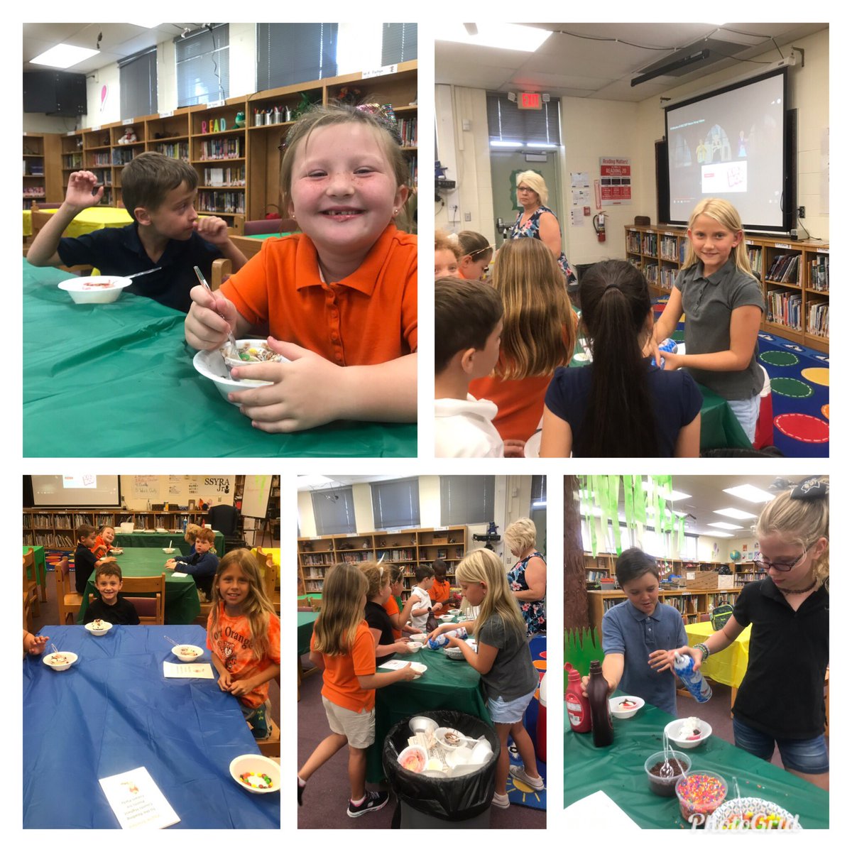 clbaron2016's tweet photo. My Media Specialist for the day Alana with 600 Reading Counts points! She served up Ice Cream for the end of Year Reading Counts Party like a pro! @PortOrangeVCS @volusiaschools @Scholastic #READ365 @twallace9424 https://t.co/S5OMVUbD3k