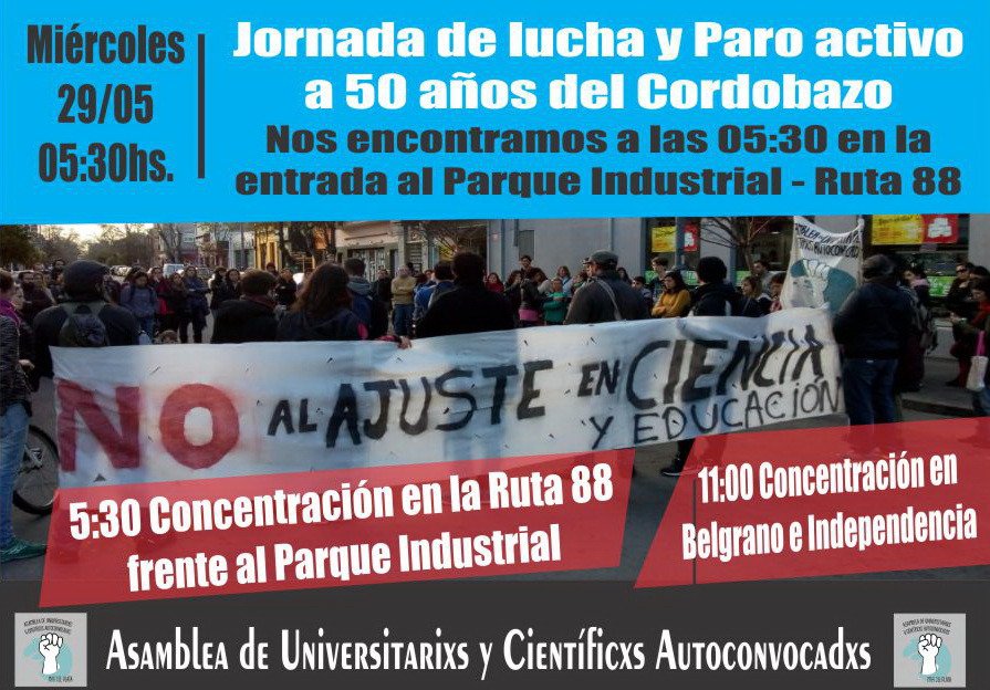 AUCA_MDP's tweet photo. #ParoGeneral #NoAlAjusteEnCyT https://t.co/5dsCEjAms6