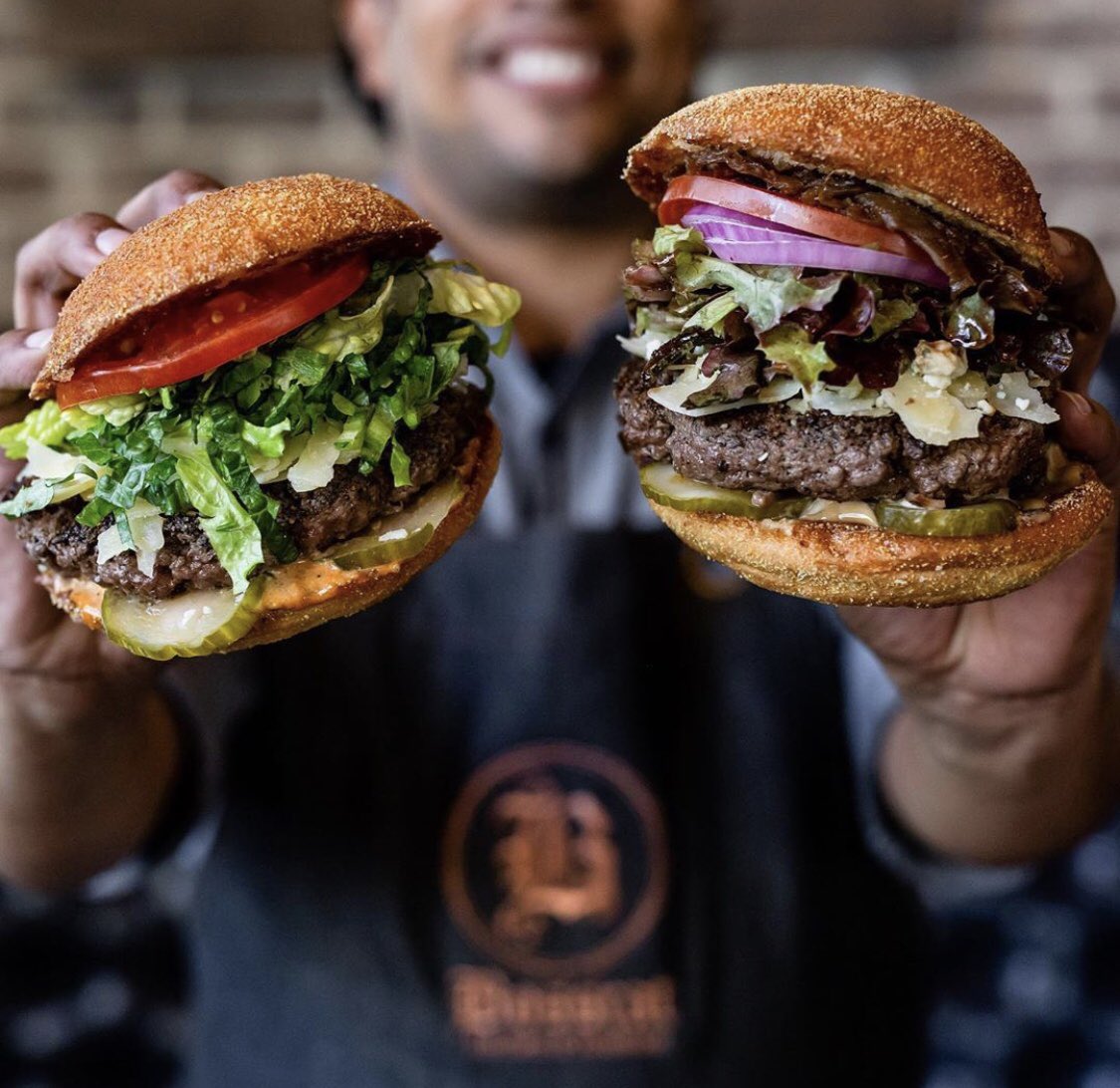 #nationalburgerday 😍🍔. Come celebrate with Bosscat Kitchen with their classic or chefs way! #dineNB 📸: <a href="/BosscatKitchen/">Bosscat Kitchen</a> #newportbeach