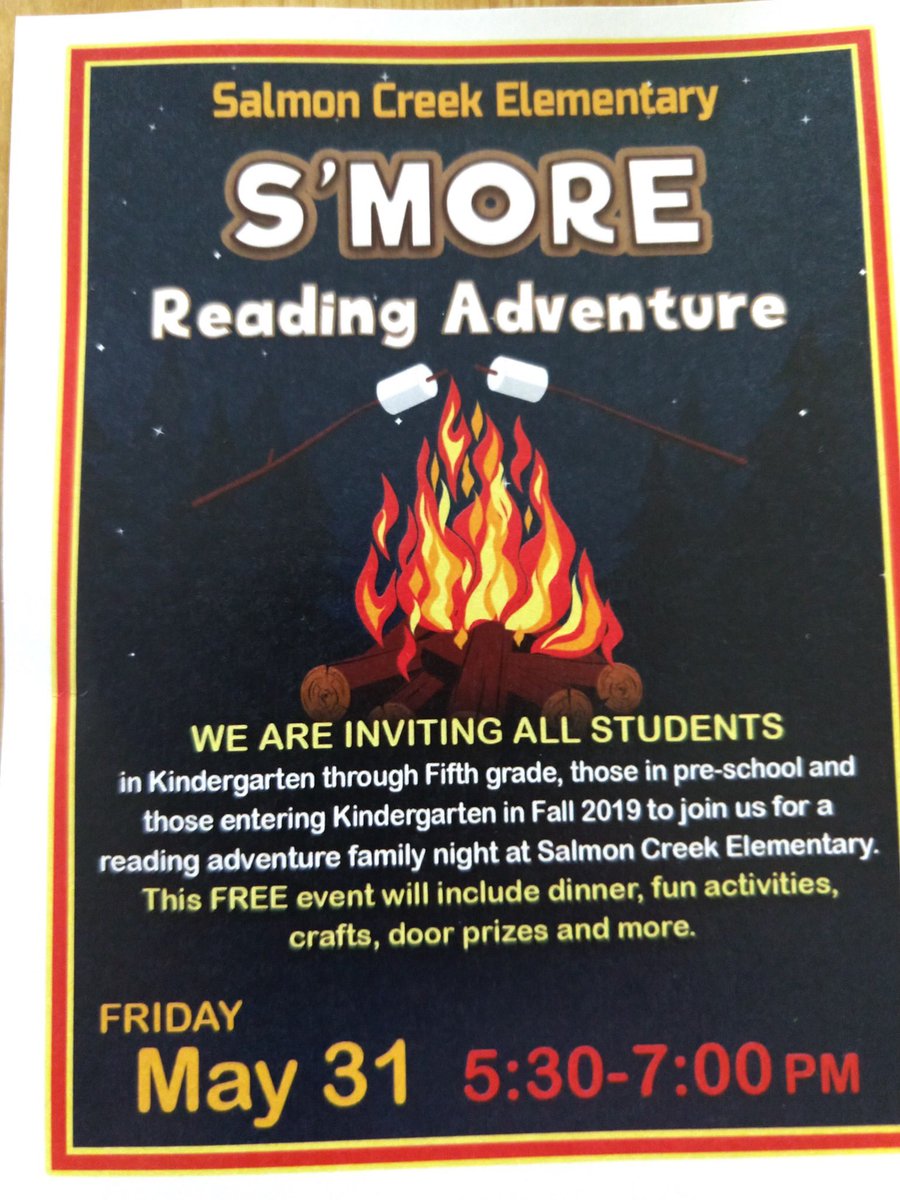 HeathAngelbeck's tweet image. I hope to see you all Friday at Salmon Creek’s summer reading adventure night. We will also be unveiling a special website to support summer reading. #huskiesread #huskylearning