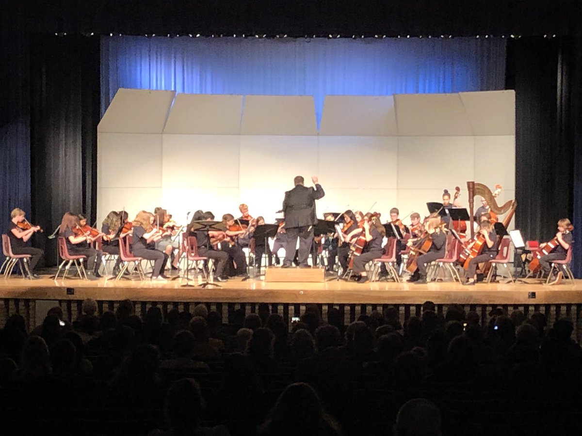 PolarPrincipal's tweet photo. @Northstarmiddle Spring Orchestra concert at the home of the #Huskies.  Thanks to our students for all of your improvement this year!! #nmspolars https://t.co/VznbFbC0Or