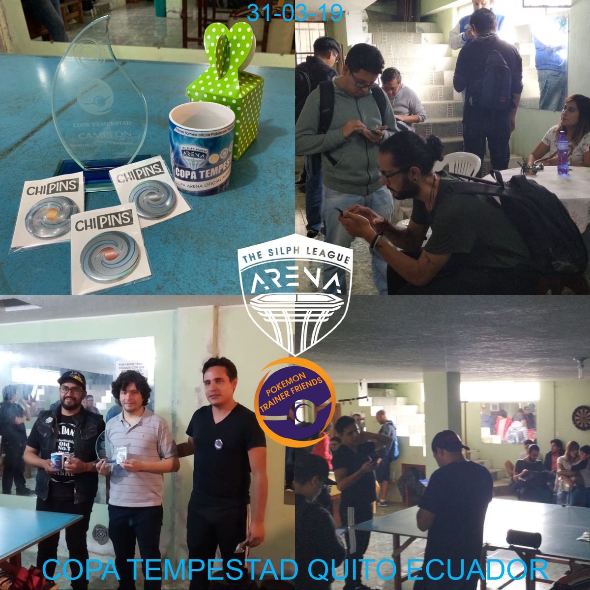 PTrainerFriends's tweet photo. Nuestro primer torneo, Copa Tempestad Quito, Ecuador Marzo 2019 #silpharena #SilphLeague #tempestcup #PokemonGO @SilphGG https://t.co/CnlCyHZFIf