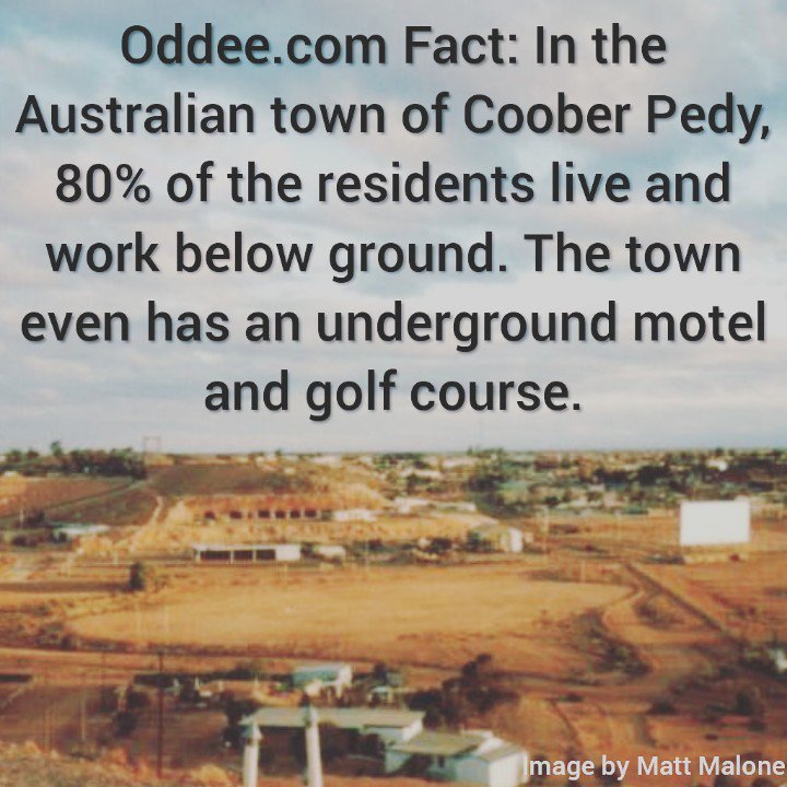 OddeeBlog's tweet image. When they talk about the #undergound economy, they mean it literally! But hey, if #climatechange keeps getting worse we might all live underground soon enough. #coolfacts #travel
Find out about other #strange places at Oddee.com