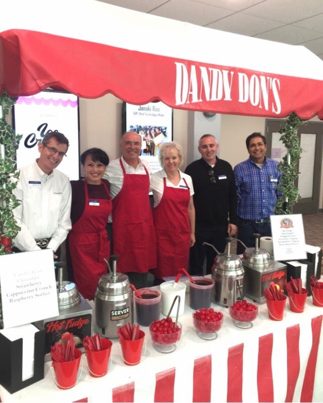 The senior team had fun serving up ice cream sundaes for our wonderful team members today. Hot fudge and nuts seemed to be the most popular toppings and a surprising number of people really liked the Fluff.  Aka Marshmallow ⁦<a href="/PremierAmerica/">Premier America CU</a>⁩