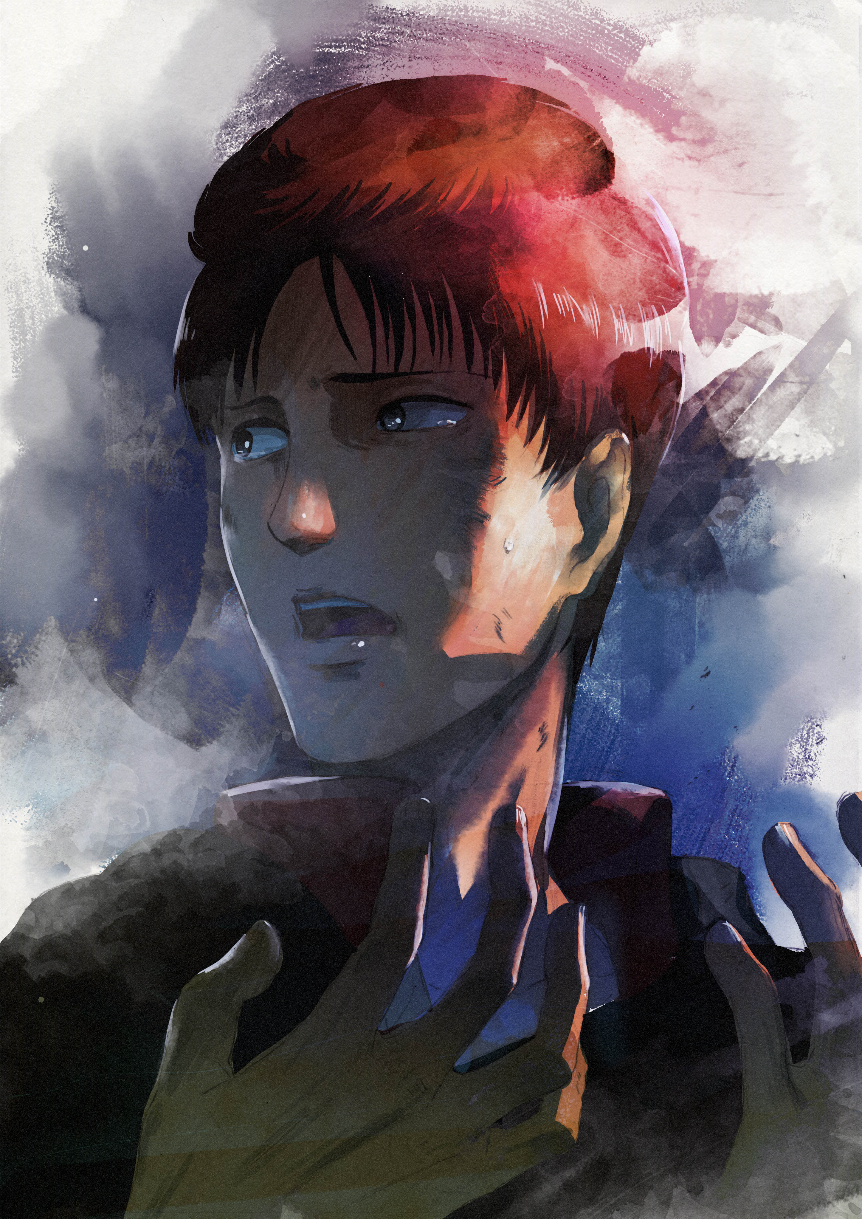 Wit Studio On Twitter 進撃アニメtwitterイラスト いや どうせ死ぬなら どうやって死のうと 命令に背いて死のうと 意味なんかないですよね 三十二日目 フロック Illustration Satoshi Kadowaki Syo5 Shingeki 進撃アニメtwitterイラスト 放送最終回