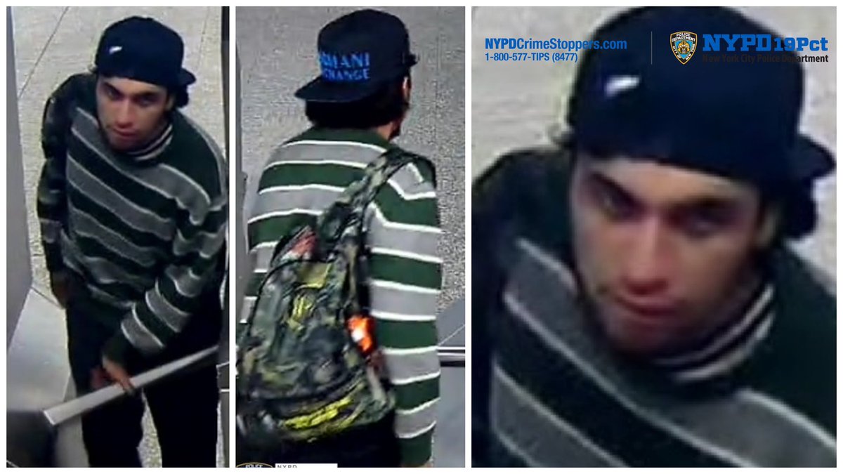 NYPD19Pct's tweet image. $2,500 reward 💰 for info leading to the arrest of suspect #wanted for forcibly touching a 42 year-old female, over her clothes, on Sun., 5/26 at approx. 4:02am, onboard a northbound #Qtrain near the 96th Street subway station. #UES

Any info? ☎️ 1-800-577-TIPS or DM @NYPDTips