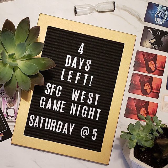 SFCSoCalWest's tweet photo. Wanted! Dead or Alive: Agent #626
17 operatives are out in the field trying to catch this dangerous assassin. Looking for Spymaster to lead operation. Sign up link on profile.

T-minus 4 days until Game Night! $10 Venmo @Michelle-Villapando before May 30… https://t.co/CbmpuSxN9C https://t.co/wWmTlPJW1R