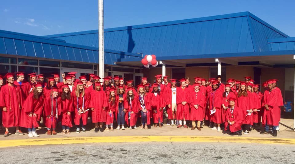 DrMaureenTiller's tweet photo. Graduation parades today along with College Signing Day! @winthropu you have some great freshman headed your way! #Classof2019 #myalmamater #GoEagles https://t.co/SRV3Tg27ib