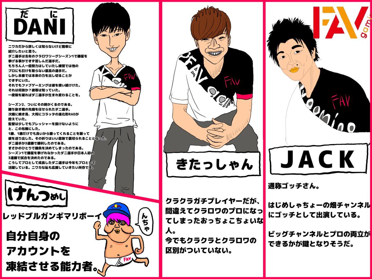 にわかファンによるクラロワプロチーム紹介ツイートまとめました。
にわかファンは好きなチームを見つけるとより楽しめると思うょ。
少しでもきっかけになれば幸いです( ˊᵕˋ ;)
#ポノス #ファブゲーミング #ゲームウィズ #デトネーションゲーミング
KKさんのリンク↓↓↓
https://t.co/DZV6RPjX4k