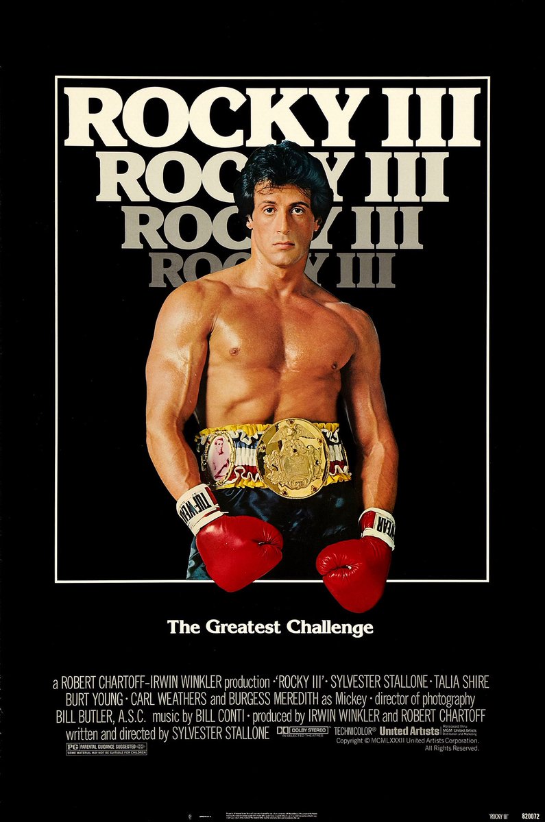 FilmNewsNos's tweet photo. 🎬MOVIE HISTORY: 37 years ago today, May 28, 1982, the movie 'Rocky III' opened in theaters!
#SylvesterStallone #TaliaShire #BurtYoung #CarlWeathers #BurgessMeredith #TonyBurton #MrT #IanFried #HulkHogan https://t.co/uuUMYT6c9p