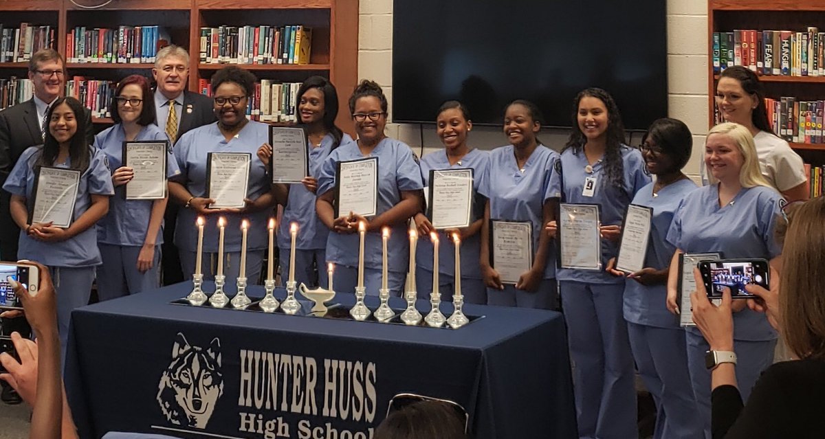 HHHScte's tweet photo. Class of 2019 CNA’s. #careeracademy https://t.co/WFP9qNnApx