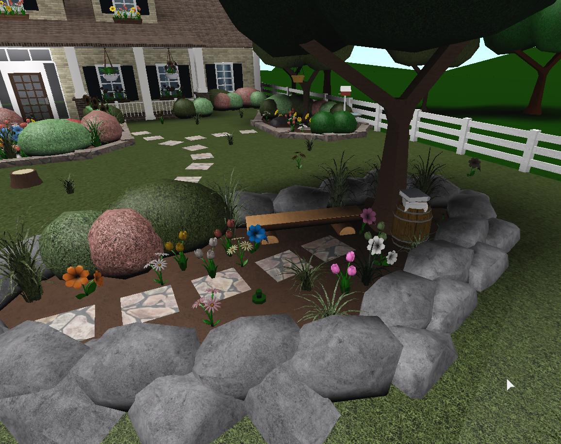 Backyard Ideas Cool Backyard Ideas Bloxburg - aesthetic roblox garden