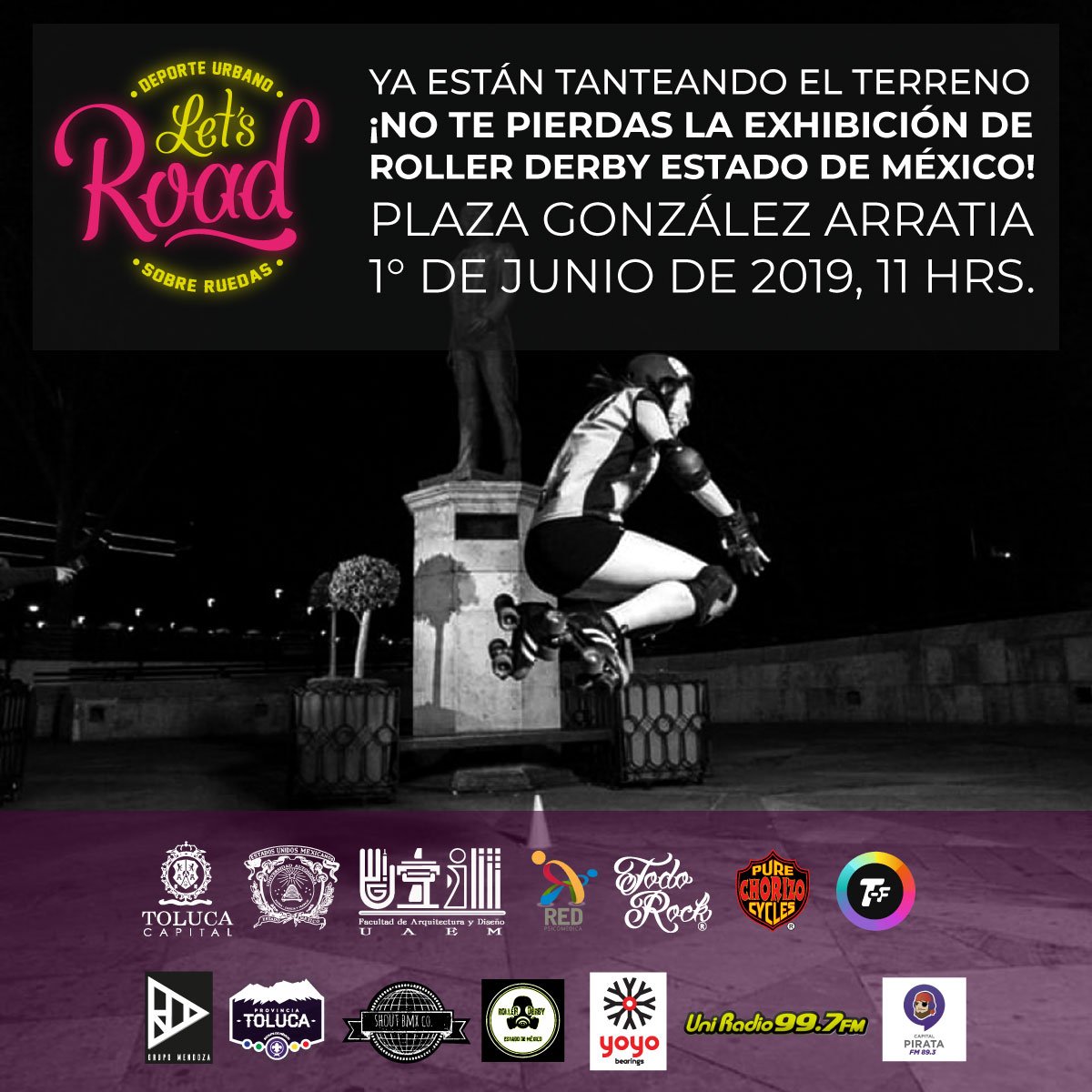 letsroadtol's tweet photo. Recuerden que además de la exposición de carteles tendremos exhibiciones ¡No se las pierdan! 

#LetsRoad #LetsRoadToluca https://t.co/fWs6mAf01V