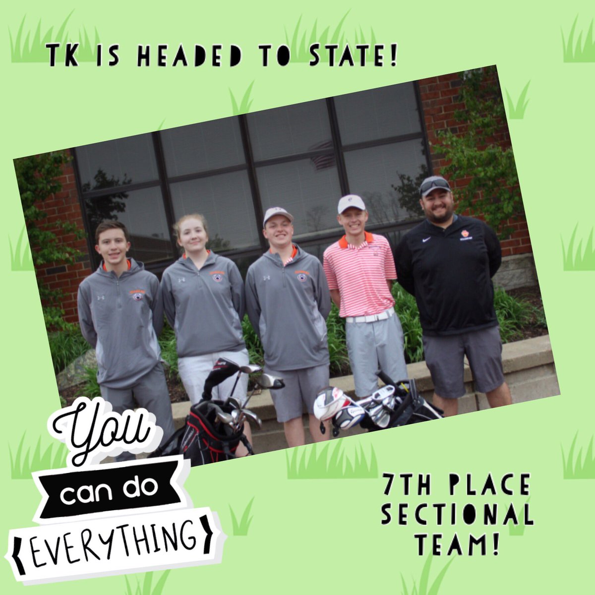 snyderWBHS's tweet photo. So happy for these kids! 🏌️‍♀️⛳️🏌️‍♂️7th place as a team at Sectionals and an individual qualifier for State! 🙌 https://t.co/upqwd4vEup