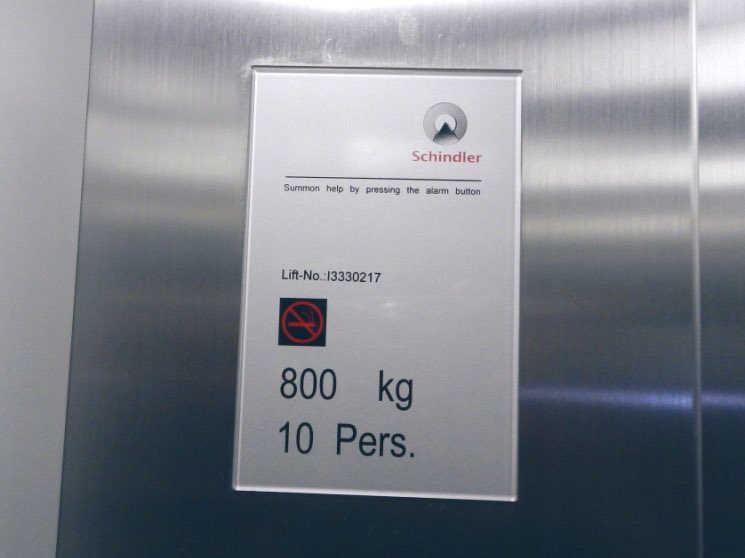 Maths Challenge: This elevator has a maximum weight limit of 800kg and can fit a maximum of 10 passengers! If it carries 8 passengers who have a combined weight of 800kg, what could their individual weights be? <a href="/PsCondell/">CondellParkPS</a> <a href="/RoeGreenJS/">Roe Green JS</a> @missmaarbani @MrBestAHT <a href="/Mr_Cai123/">Mr Cai</a> #acuedu_p