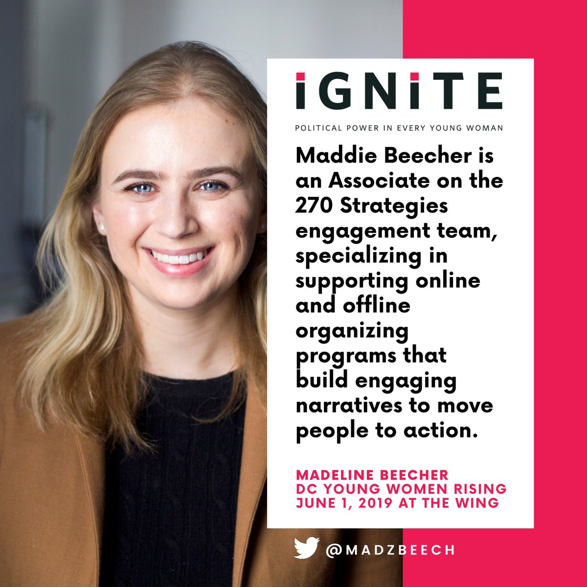 IGNITE_National's tweet image. 📢📢 Speakers announced for our upcoming D.C. College Council this Sat - @Madzbeech @Ruby_Sarron @Jesshgiles will share their paths to boards &amp;amp; commissions! Register ➡️eventbrite.com/e/dc-young-wom…