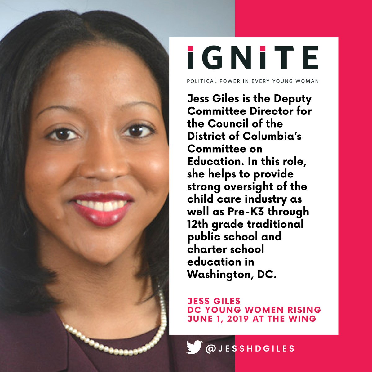 IGNITE_National's tweet image. 📢📢 Speakers announced for our upcoming D.C. College Council this Sat - @Madzbeech @Ruby_Sarron @Jesshgiles will share their paths to boards &amp;amp; commissions! Register ➡️eventbrite.com/e/dc-young-wom…