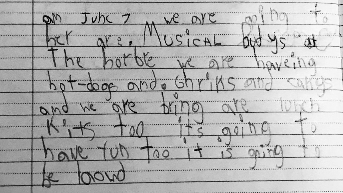 ourstoryroom113's tweet photo. Next week, our music buddies are coming over to reflect on our time together and to think about what musical literacy &amp; music leadership means to us!  We are so excited to go to Jazz at the Dock to see our music buddies play while we have a picnic!!! 🎶☀️🌿🌭🥤 🧺@GHS_Band https://t.co/TmvPpapjtg