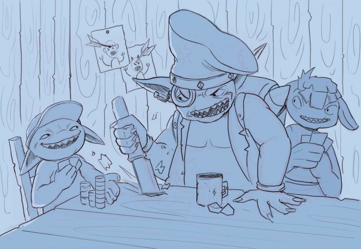 TBP sketch for this week, The Goblin King is Angry! Kill all the humans! I mean...what kickstarter.com/projects/iiong…