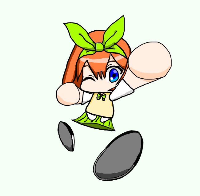 🍀ラルくん🍀さんがTwitterに投稿した中野四葉(五等分の花嫁)のイラスト。